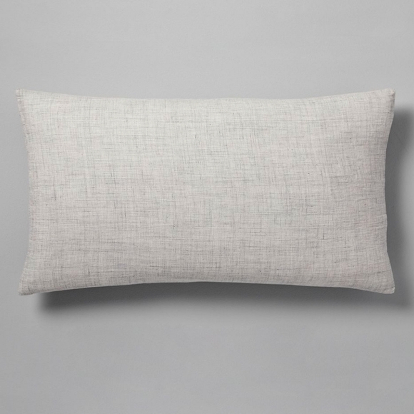European Flax Linen Sham, Frost Gray Fiber Dye · King, Retail Price $59.00US - Picture 1 of 5